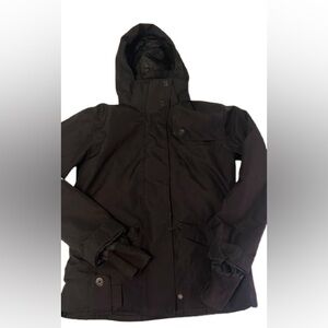 Womens Black Ski Snowboard Jacket Medium Core Powder Room 5000 mm